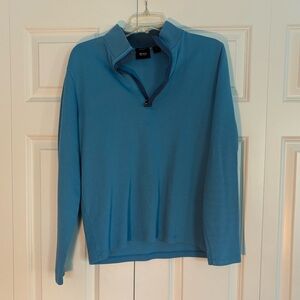 Hugo Boss Men's Zip-Up Sweater in Blue